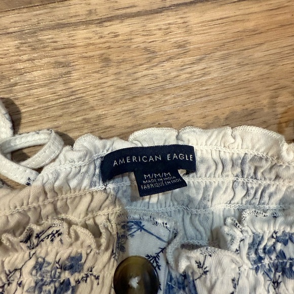 American Eagle Outfitters Blue Floral Tank Top - Picture 2 of 5